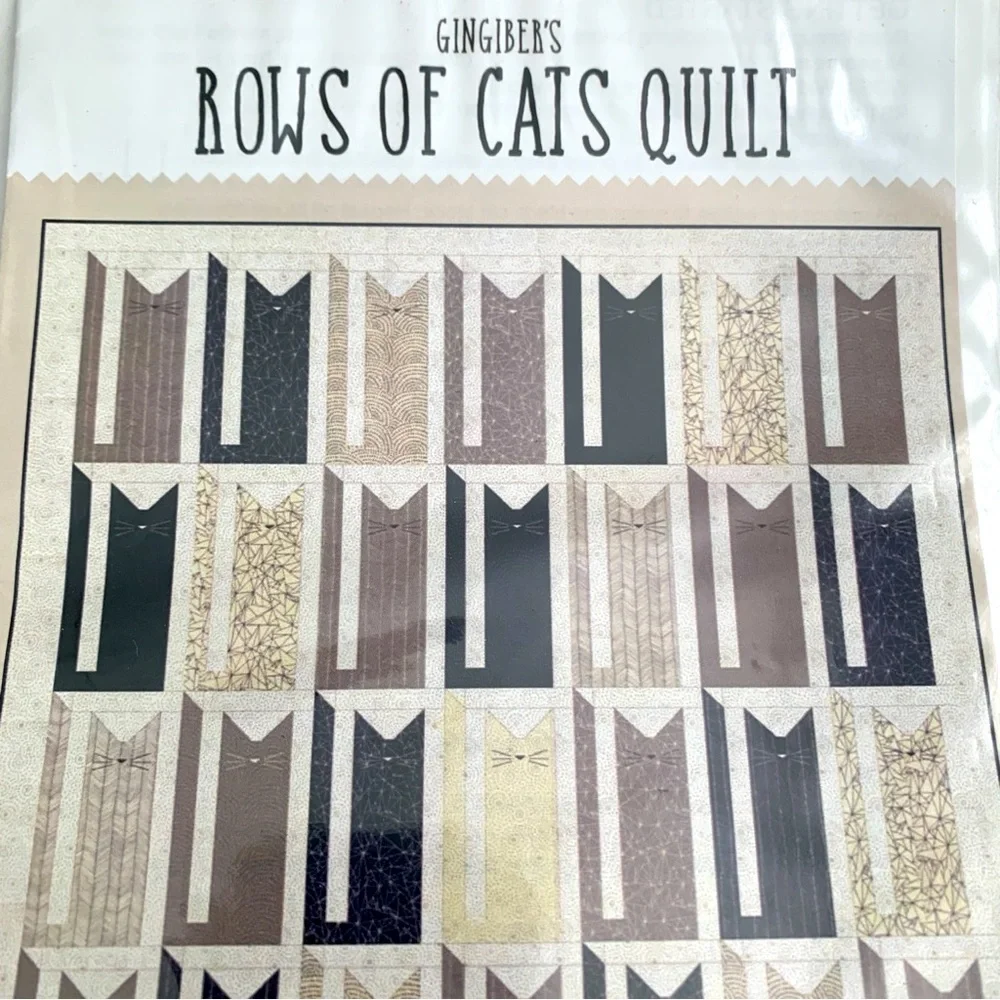Cat Themed Quilt Patterns Lot of 2